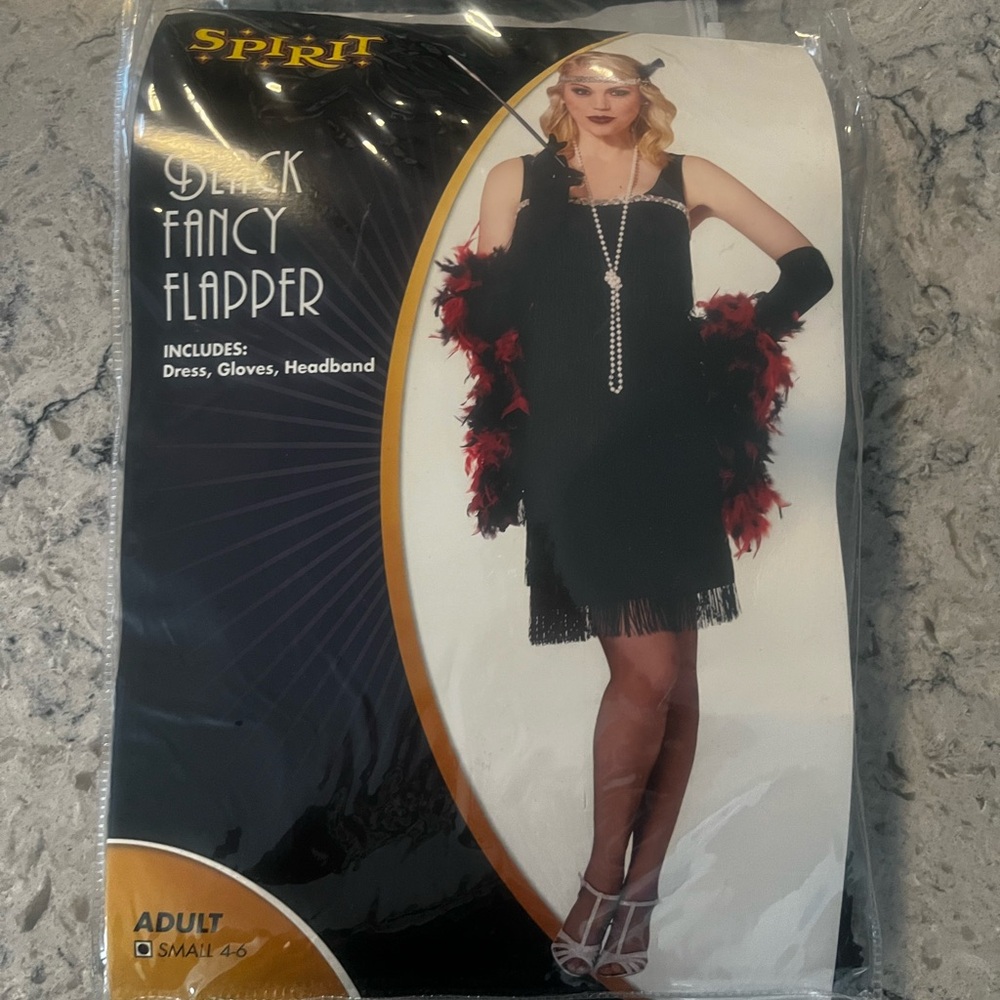 Spirit Black and Red Flapper Costume Set